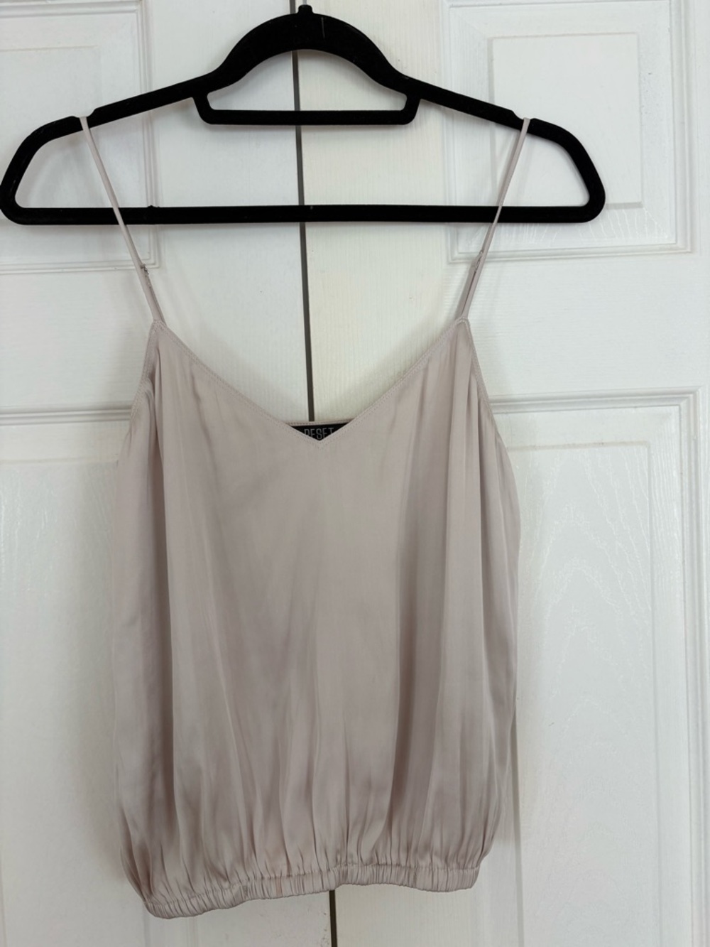 Reset by Jane Amore Stone Taupe Spaghetti-Strap Camisole Tank Top